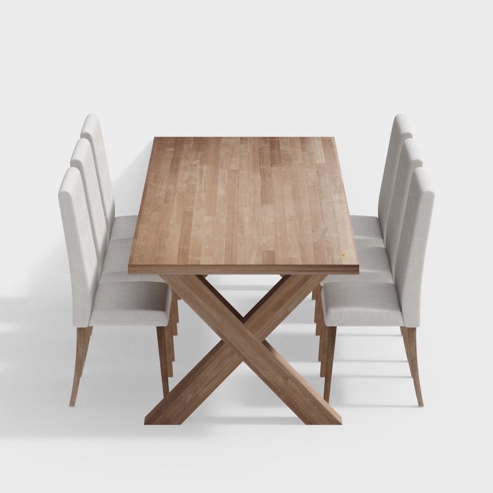 Table and chair for 6 people