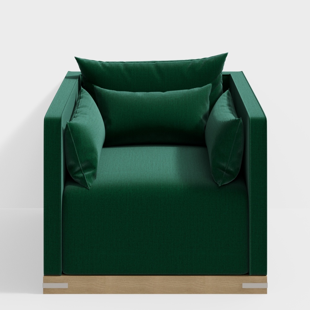 Made of remote mountain sofas® Evergreen Sofa-single sofas dark moss