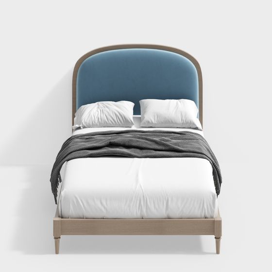 Cozy Retreat 3D model Bed for Modern Spaces