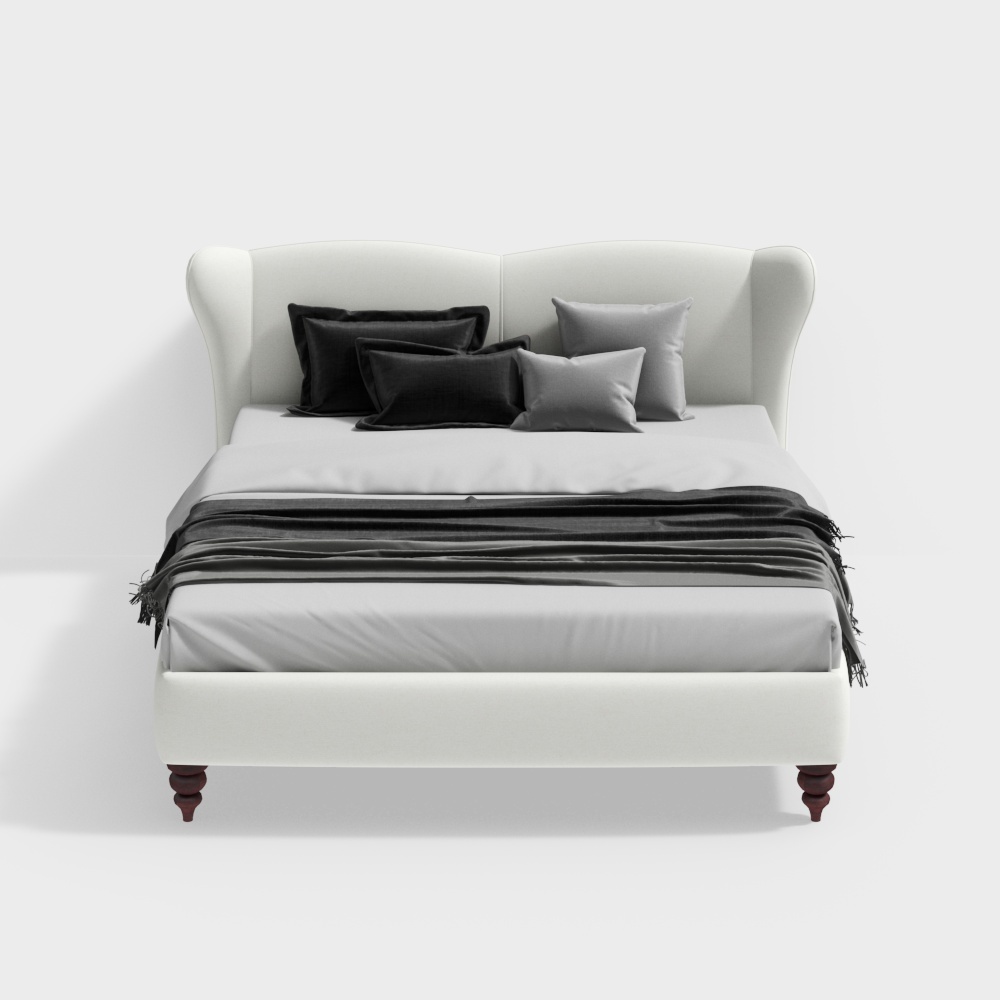 Zhida Home-fabric bed modern simple 1.8m bed ZB3001-2