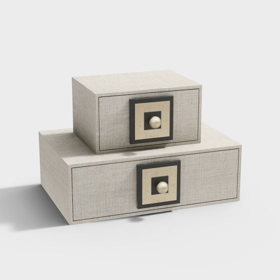 Elegant Storage Box 3D Model for Modern Interiors