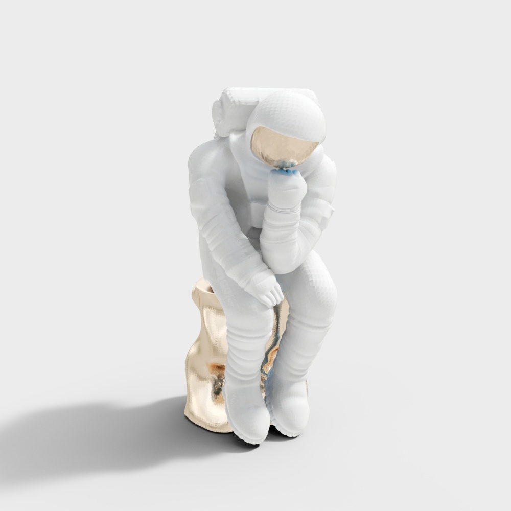 Contemplative Astronaut 3D model