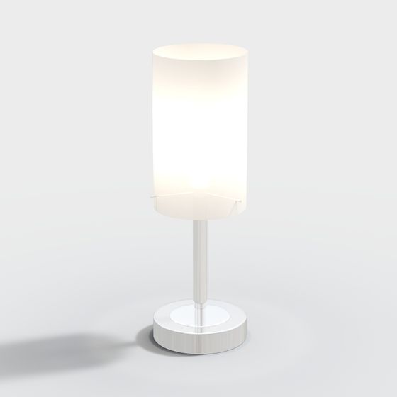 Paulmann Milla Touch Table Lamp 3D Model in Beige