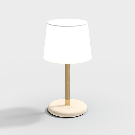 Brown Eye Protection Desk Lamp 3D Model