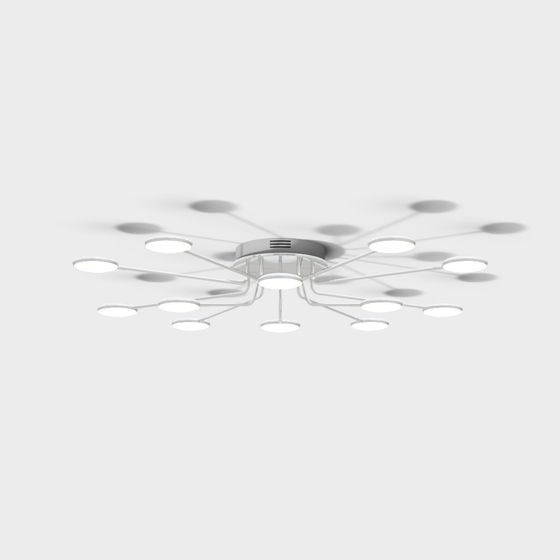 Modern Low-Poly Chandelier 3D model