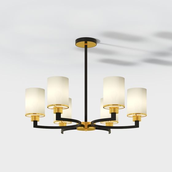 Stylish Modern Chandelier 3D model