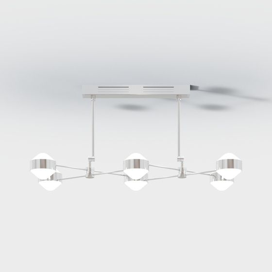 Luminous Pendant Light 3D model for Modern Interiors