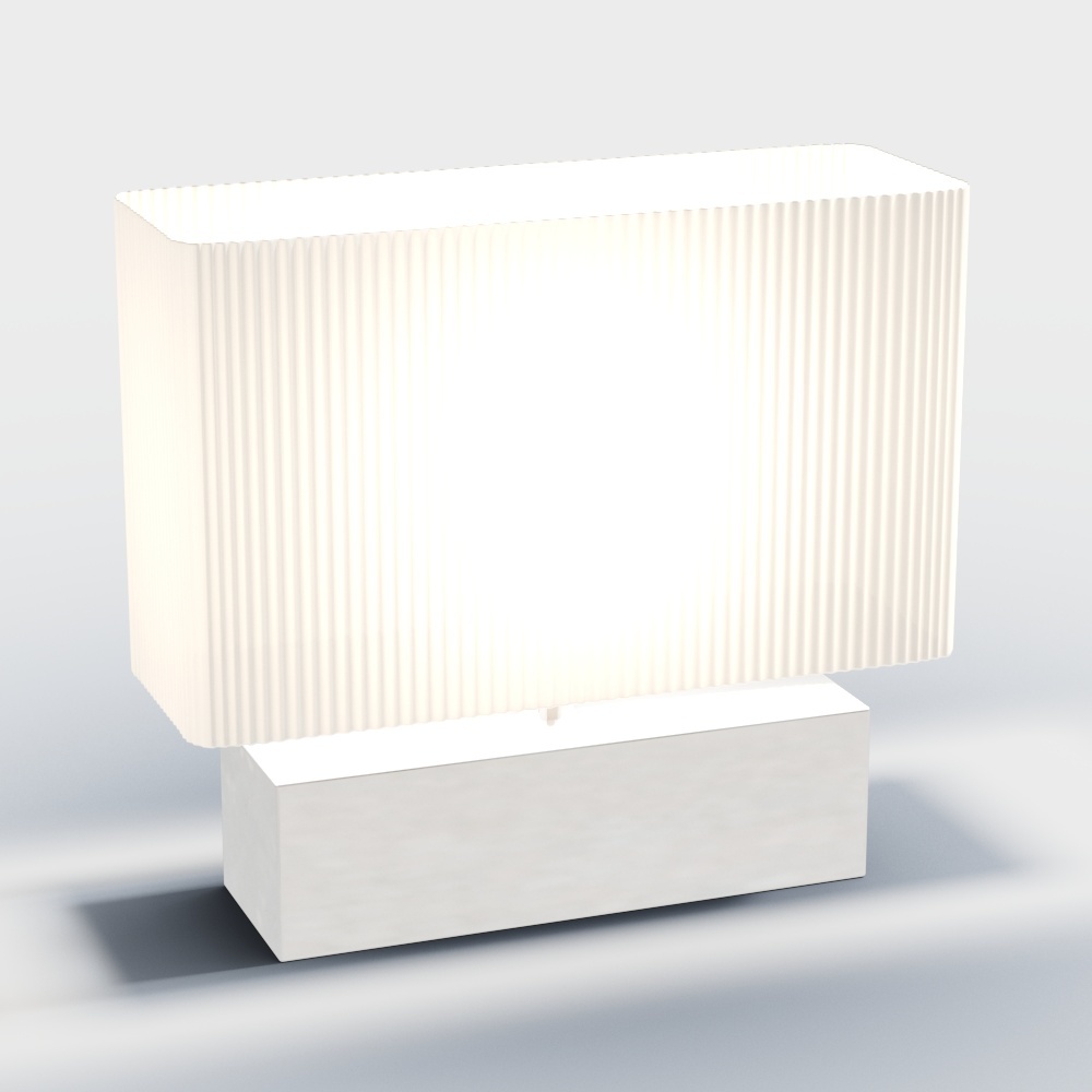 Minimalist Table Lamp 3D Model – Low-Poly Modern Design