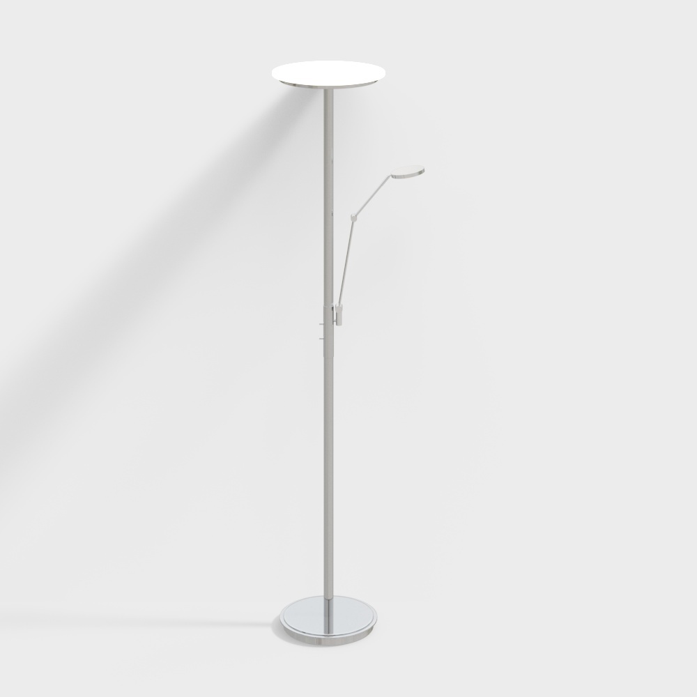 Urban Light Stand 3D Model – Low-Poly Adjustable Lamp
