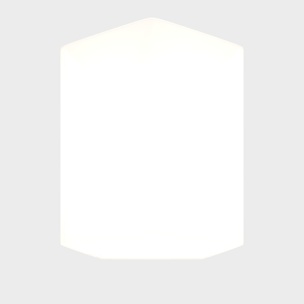 Modern white minimalist cabinet with flat front and clean lines on grey background