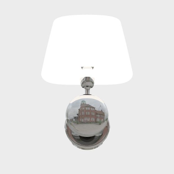 Unique Mirror Ball Base Table Lamp 3D model