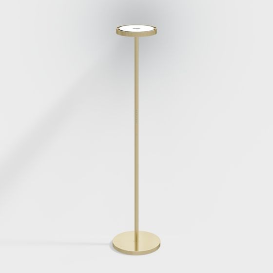 Golden Elegance Floor Lamp 3D model