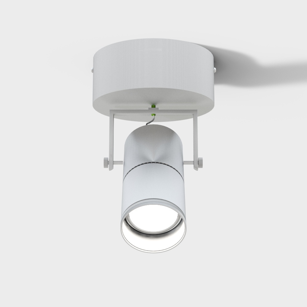 Minimalist Track Light 3D model for Contemporary Spaces