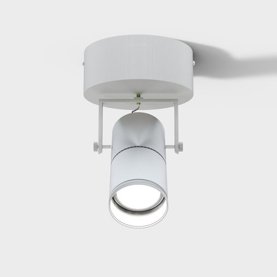 Minimalist Track Light 3D model for Contemporary Spaces
