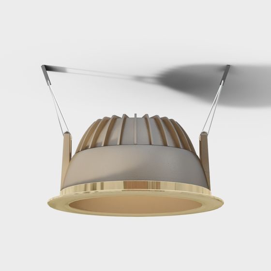 Elegant Low-Polygon 3D Light Fixture Model