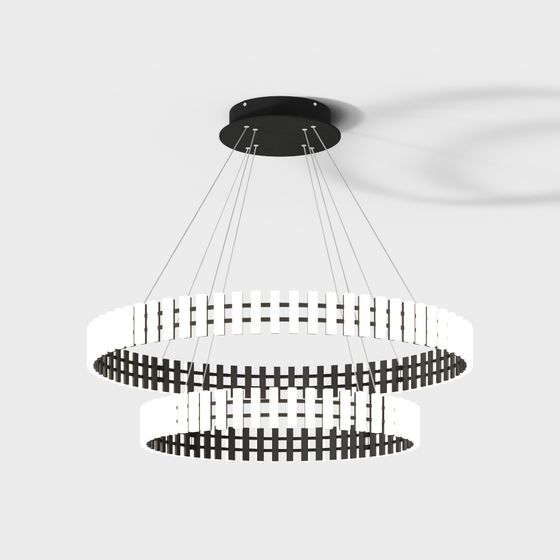 Floating Halo Pendant Light 3D model