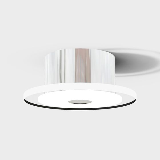 Light Cylinder Low-Polygon Lamp 3D model