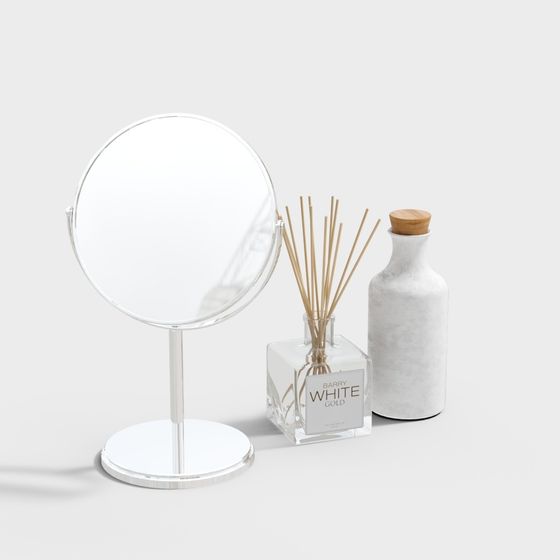 Minimalist Dressing Table Set 3D model