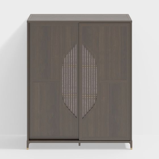 Stylish Storage Cabinet 3D model for Contemporary Spaces