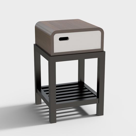 Modern Minimalist Nightstand 3D model
