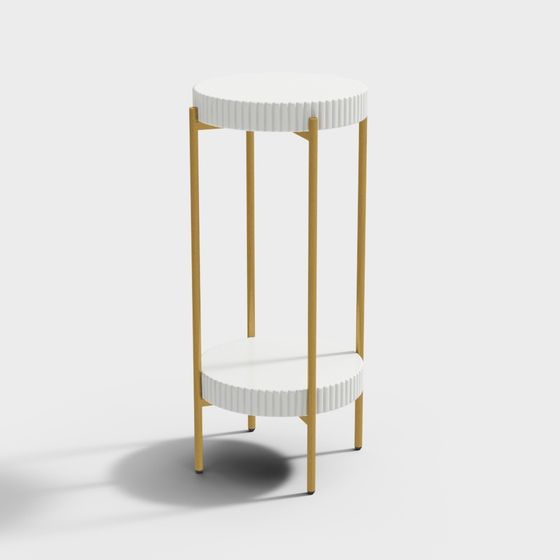 Sleek Modern Side Table 3D model
