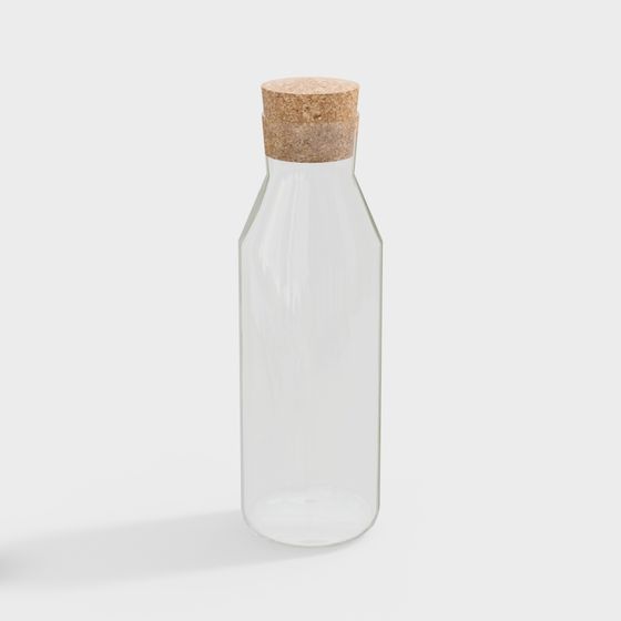 "IKEA 365+蓋子玻璃水瓶透明玻璃，軟木1升"