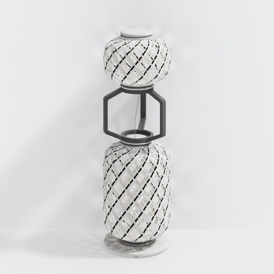 Modern Geometric Floor Lamp 3D Model