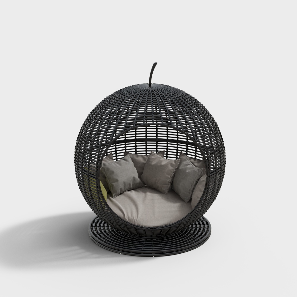 Canapé d'extérieur moderne en forme de boule