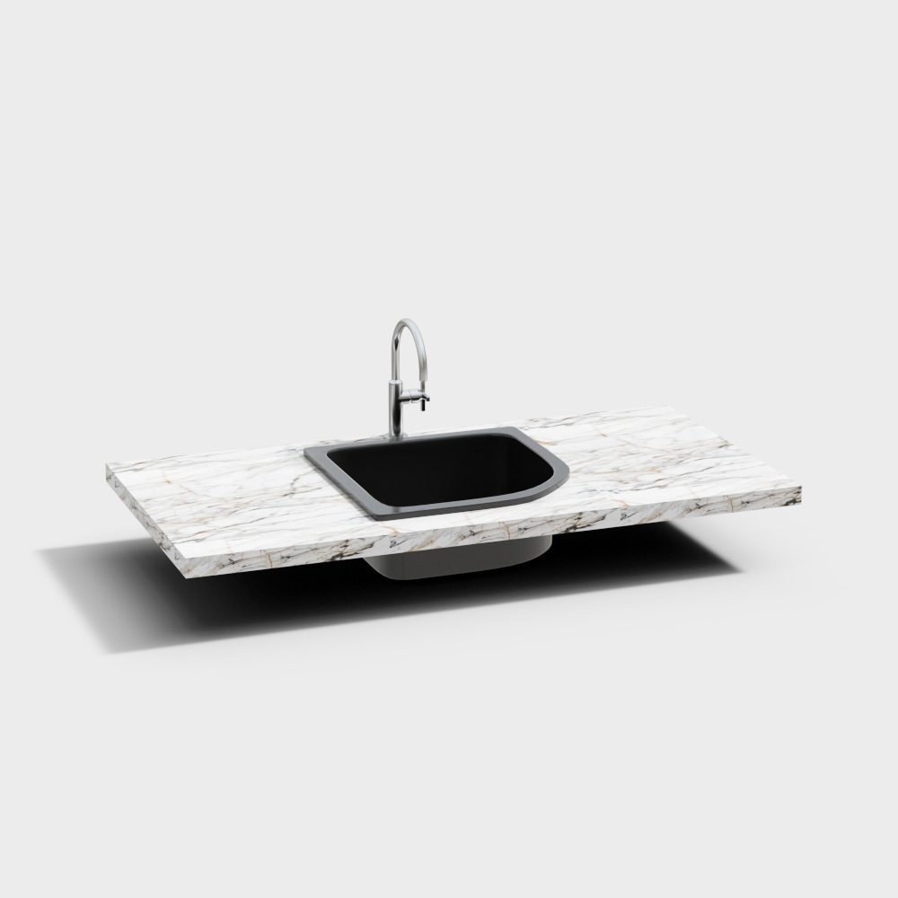 Modern sink washbasin marble semicircle