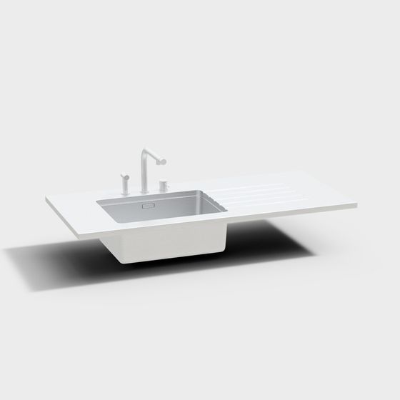 Minimalist Kitchen Sink 3D model