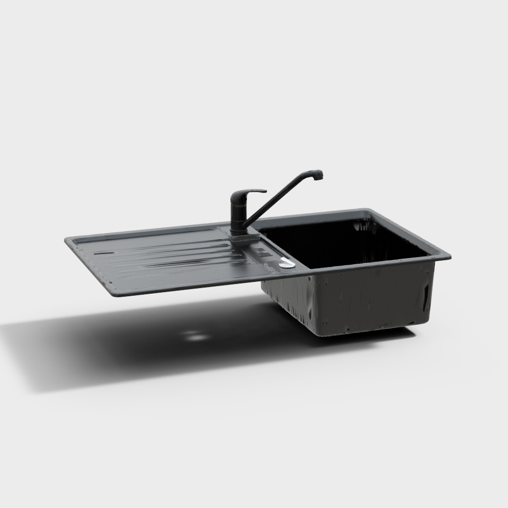 現代不鏽鋼水槽蔬菜槽左平面