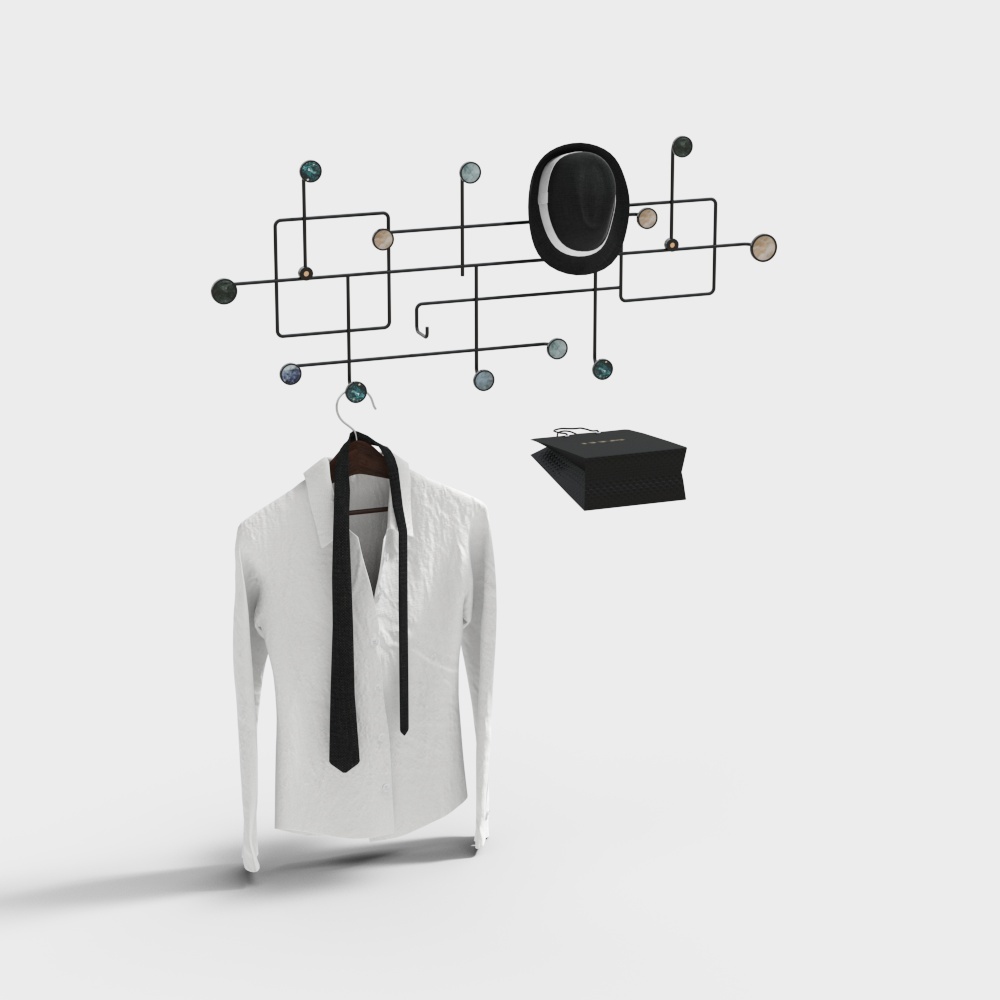 Modern hooks are elegantly decorated