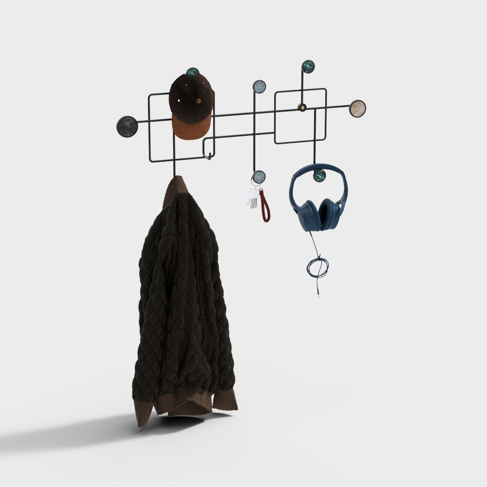 การตกแต่งรูปสี่เหลี่ยมแบบตะขอโทันสมัย