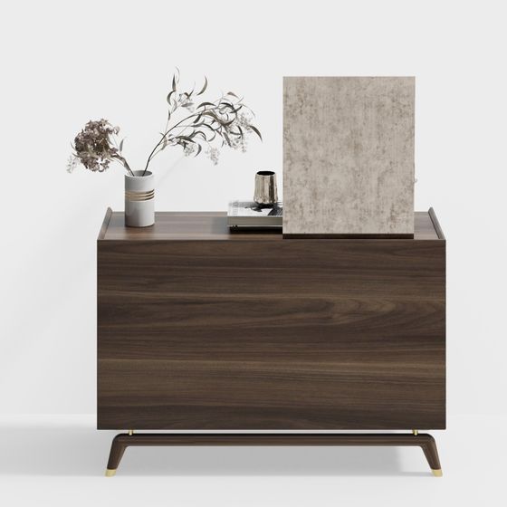 Urban Wooden Side Cabinet 3D model