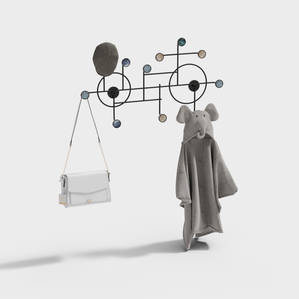 Modern hook decorative small circle