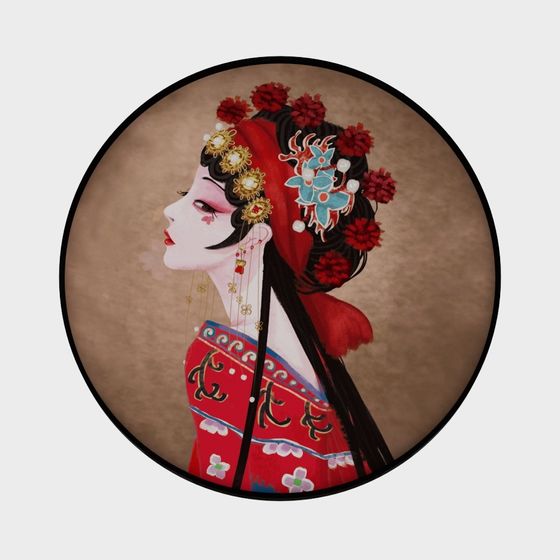 Classical Beauty 3D model with Oriental Aesthetics