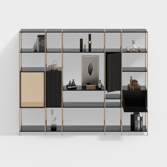 Librerie in Stile Francese Moderno per Soggiorno e Ristorante