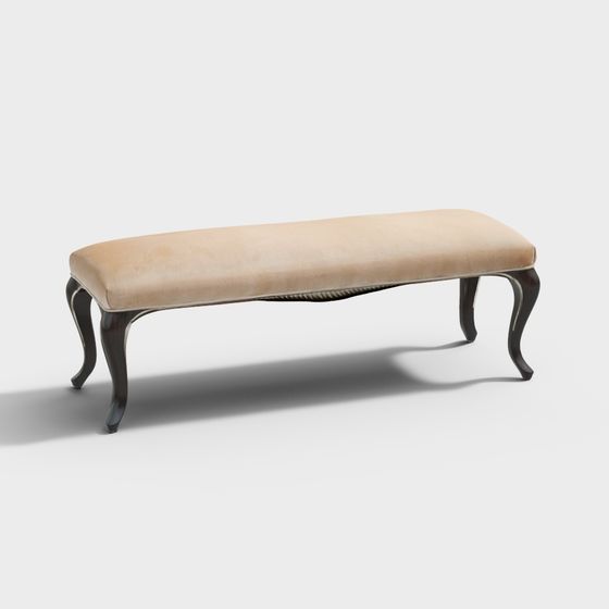 Classic Elegant Bench 3D model