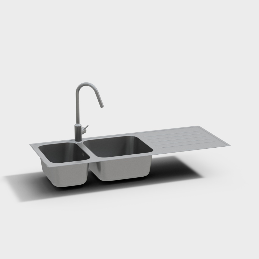 현대 세면대와 싱크 결합 오른쪽 평면 와이드