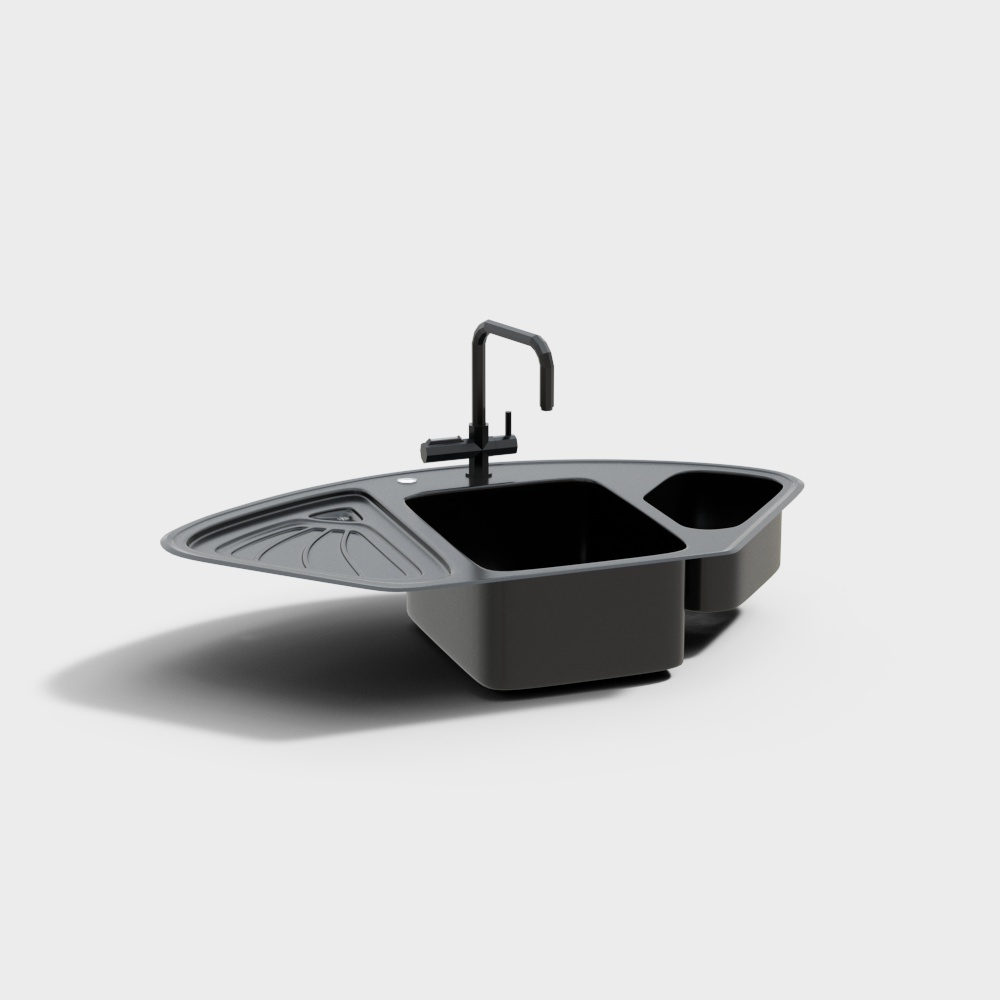 Современная нержавеющая стальная раковина для овощей с небольшим вентилятором