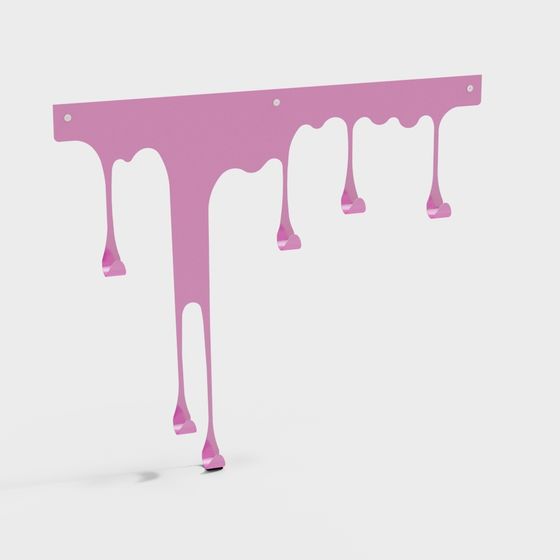 Dripping Pink Shelf 3D model