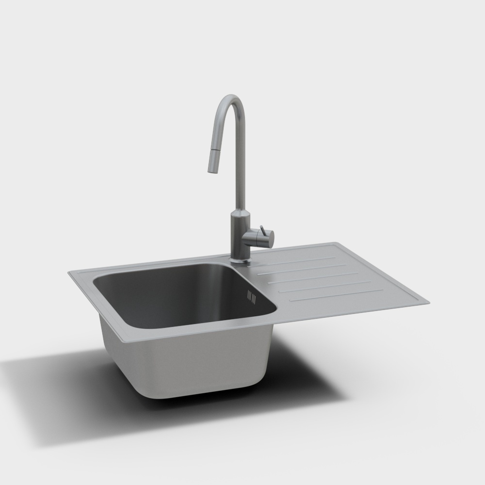 Combinaison de lavabo et évier à gauche moderne