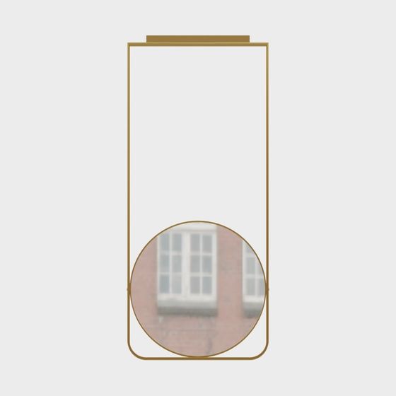Elegant Low-Polygon Mirror 3D model