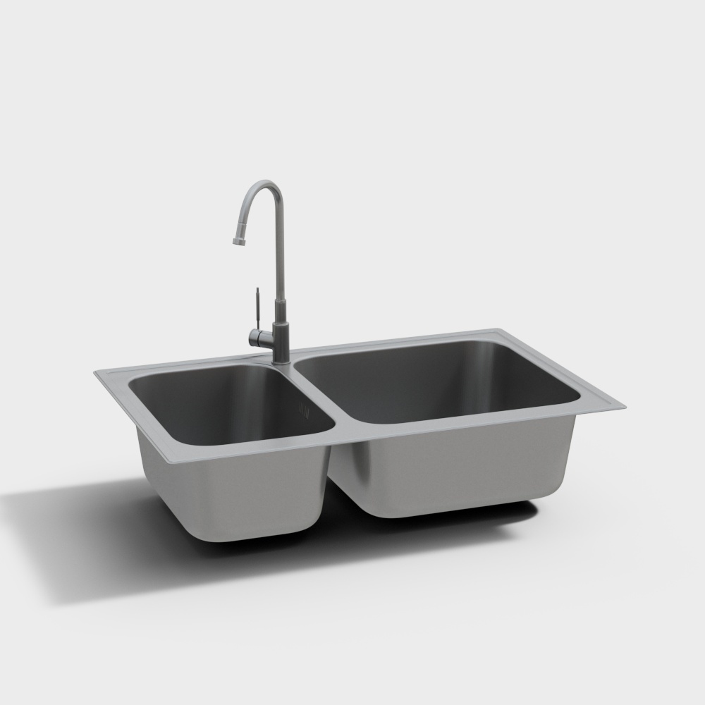 Kết hợp bồn rửa và bồn rửa bên trái giữa