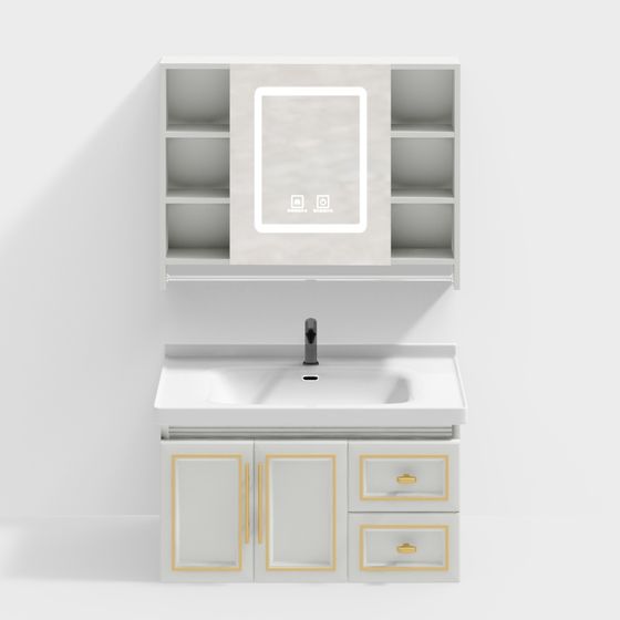 Urban Elegance Bathroom Cabinet 3D model