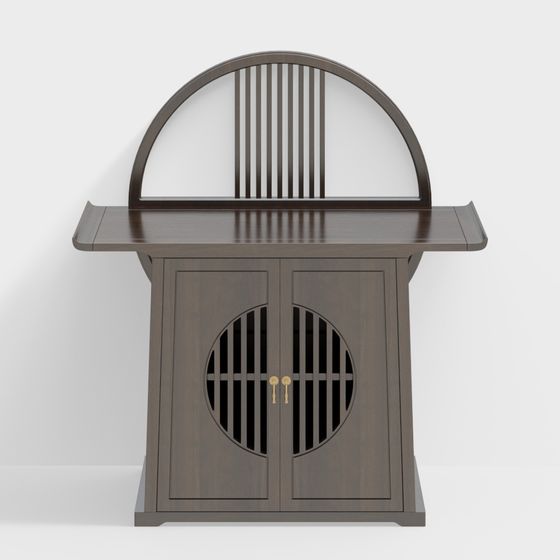 黄凱-国風-G803 玄関キャビネット-M(2)