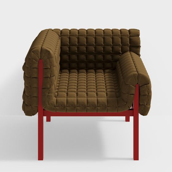 Cozy Quilt Chair 3D model