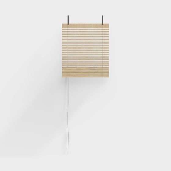 Modern Minimalist Wall-Mounted Shutter 3D model