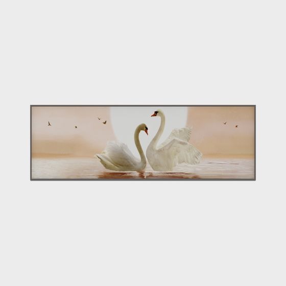Elegant Swan Lake 3D Model