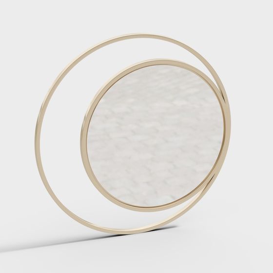 Dual Ring Mirror 3D model